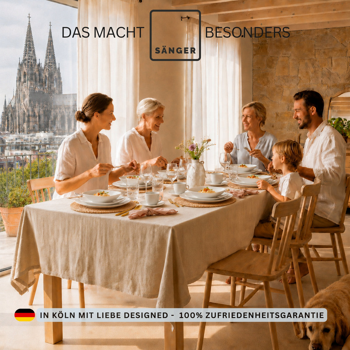 SÄNGER Porcelain Dinnerware Set Bilgola, Dinner Service 18-Piece for 6 People