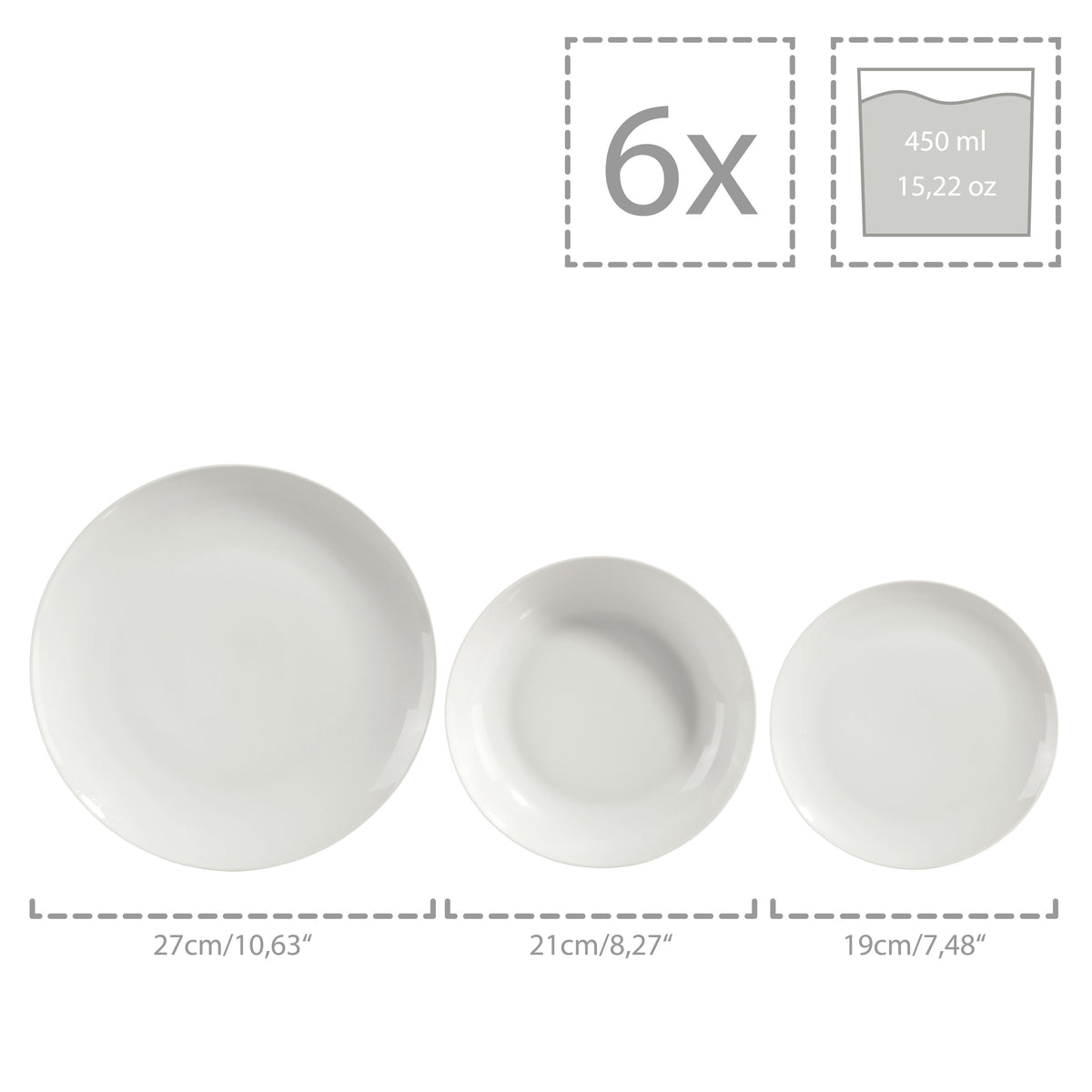 SÄNGER New Port 36-piece dinnerware set for 6 people