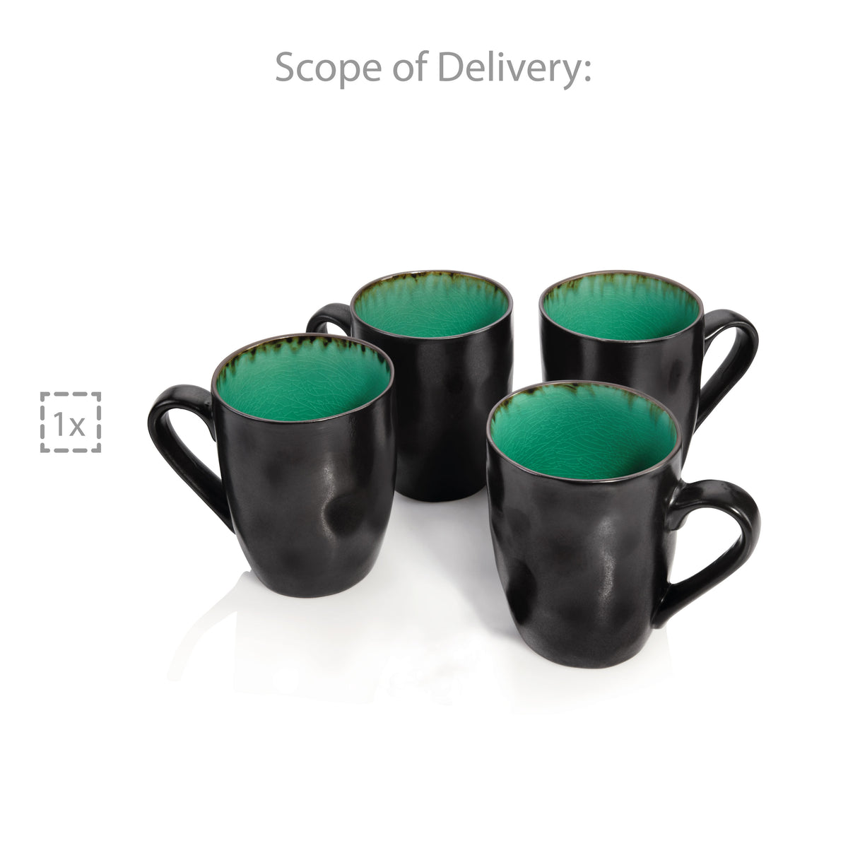 SÄNGER Coffee Mug Set Palm Beach 4-piece