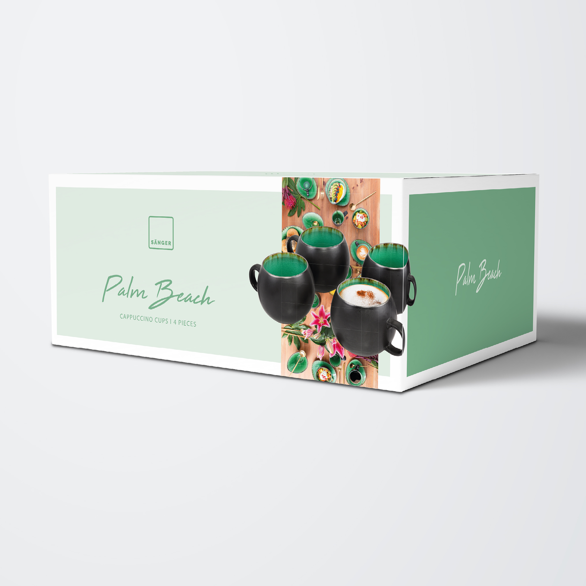 SÄNGER Cappuccino Cups Set Palm Beach, 4-piece