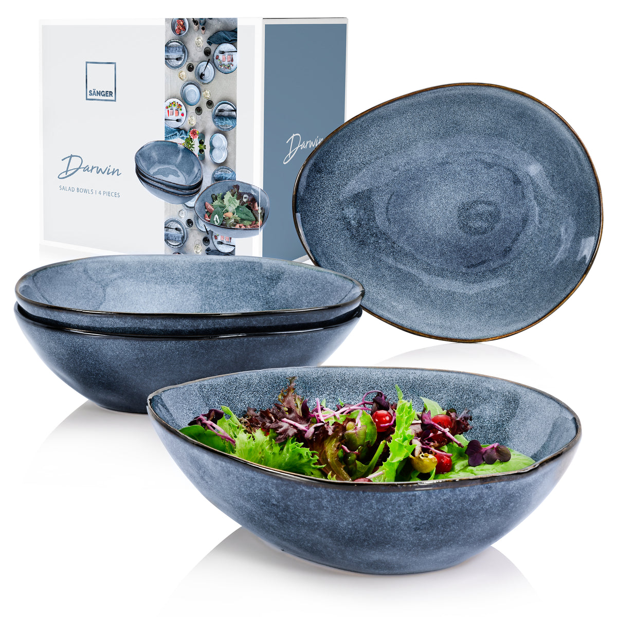 SÄNGER Salatschalen Set Darwin 4 teilig