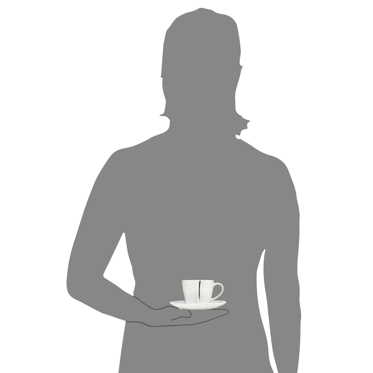 SÄNGER Kaffeeservice Bilgola Black Lines 12 teilig für 6 Personen