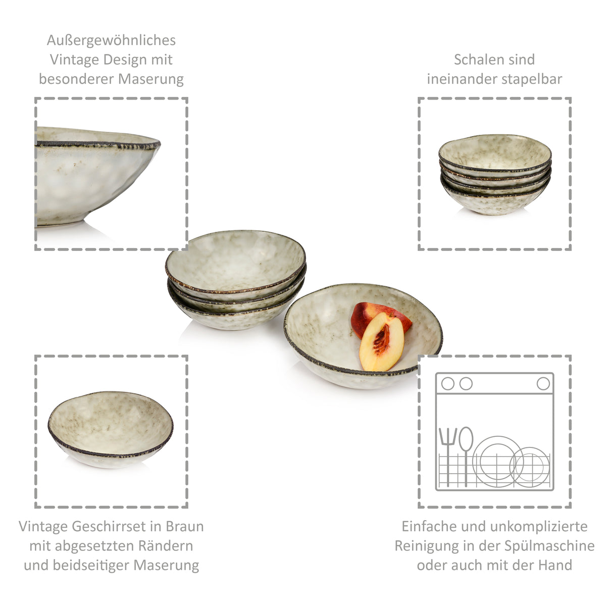 SÄNGER Schalenset Pompei 4 teilig
