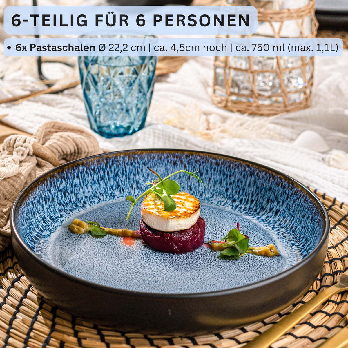 SÄNGER Pastaschalen Set Aruba 6 teilig
