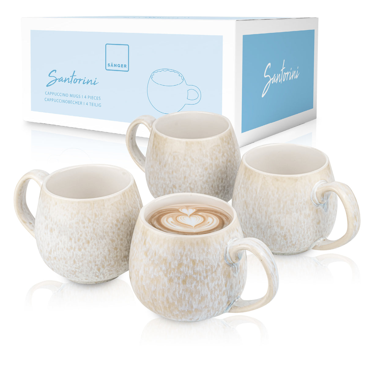 SÄNGER Coffee Mug Set Santorini, 4-piece