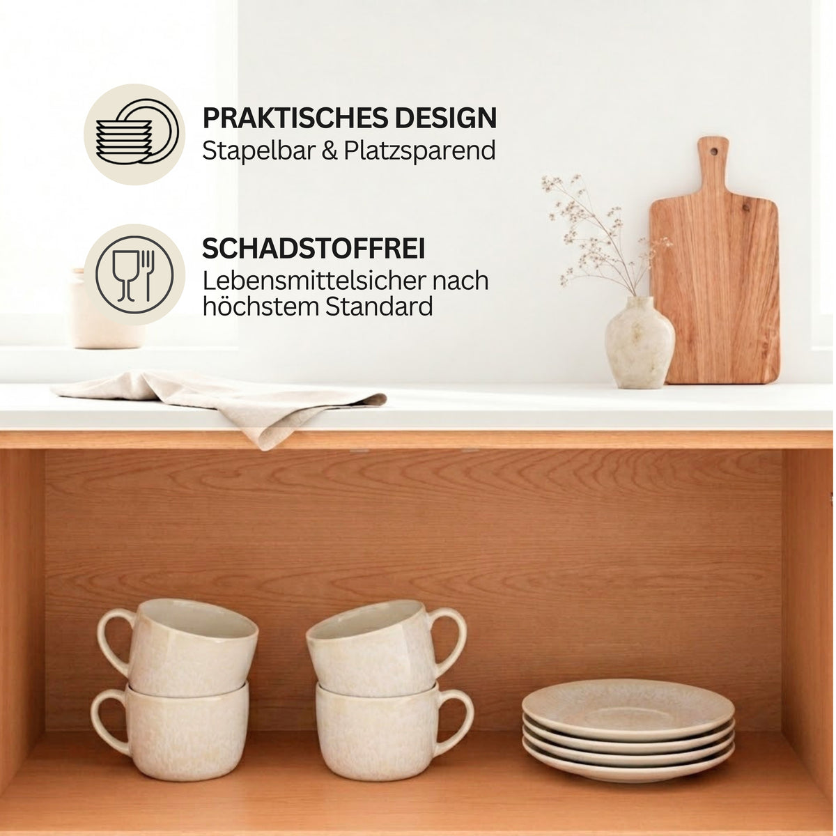 SÄNGER Kaffeetassen Set Korfu 8 teilig
