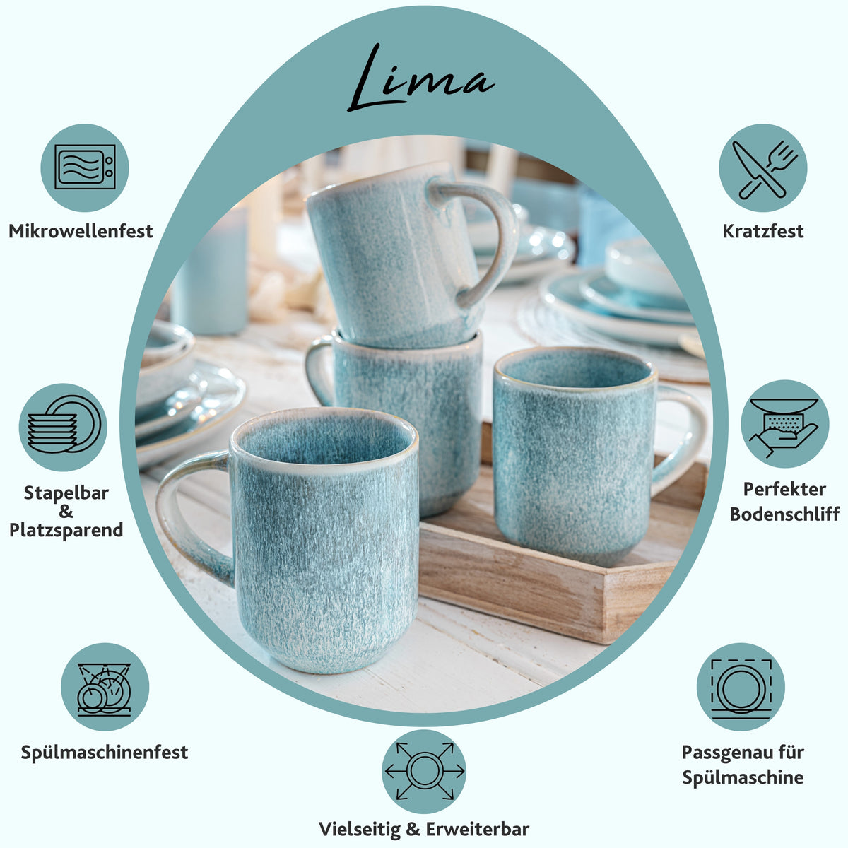 SÄNGER Coffee Mug Set Lima, 4-piece