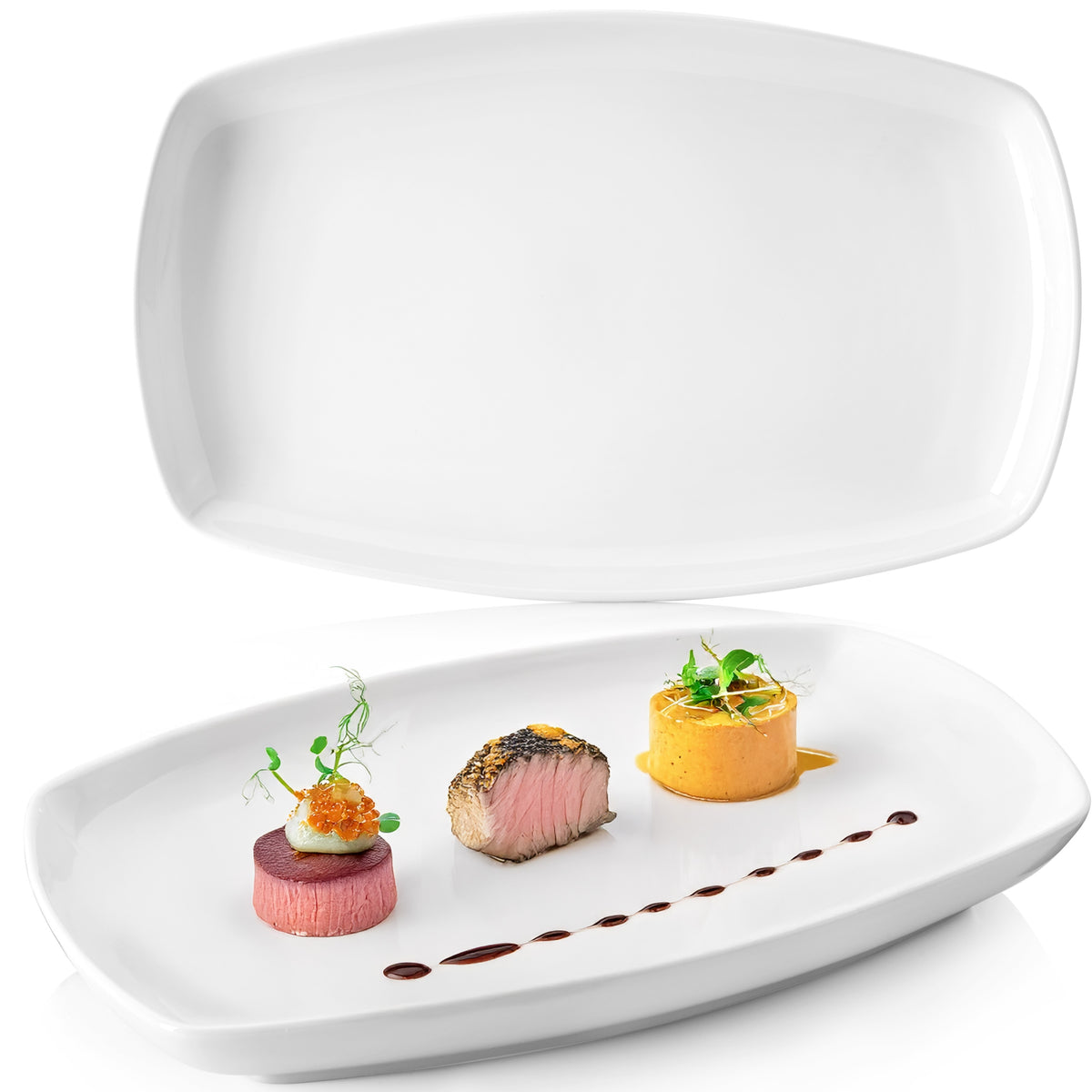 SÄNGER Servierplatten Set Bilgola 2 teilig 23 x 34 cm