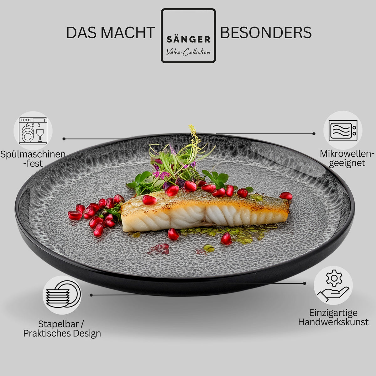 SÄNGER Dinner Plate Set Sydney 6-Piece
