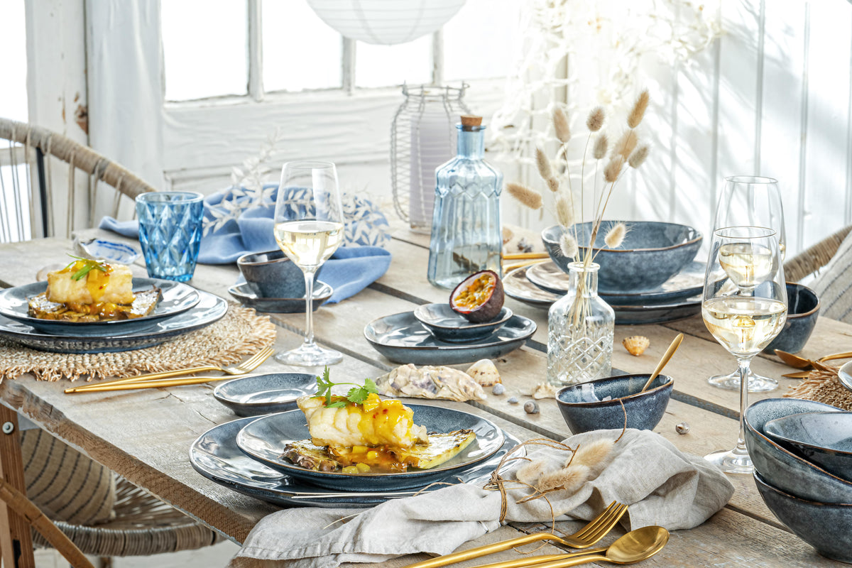 SÄNGER Dinnerware Set Darwin, 23-piece Dinner Service & Serving Platters for 4 People
