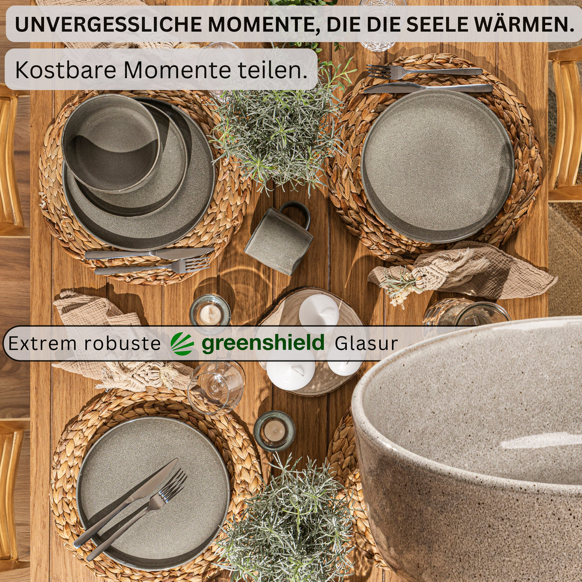 SÄNGER Schalen Set Kairo Clay - 4 teilig aus Steingut