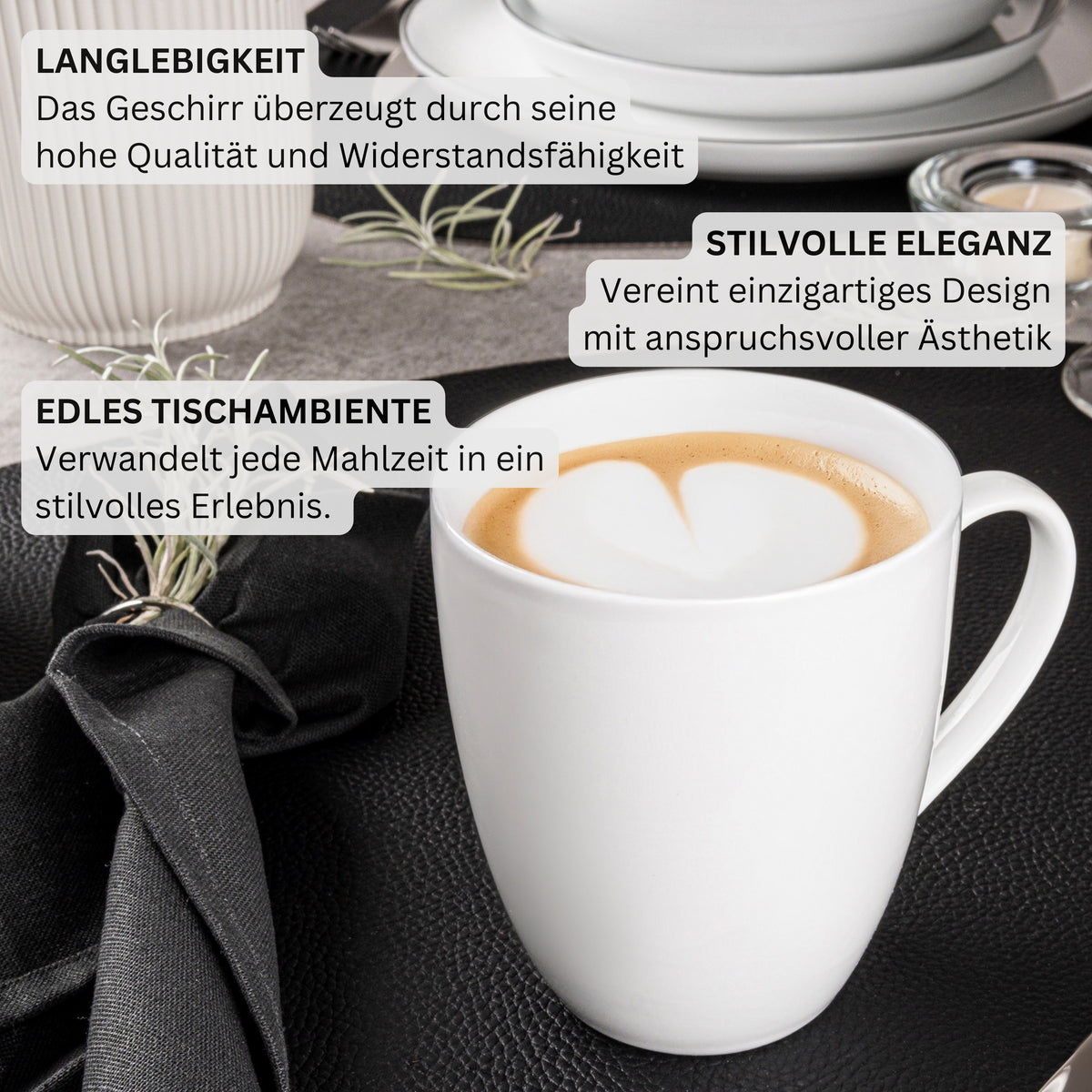 Singer Coffee Mug Set New Port, 6-piece