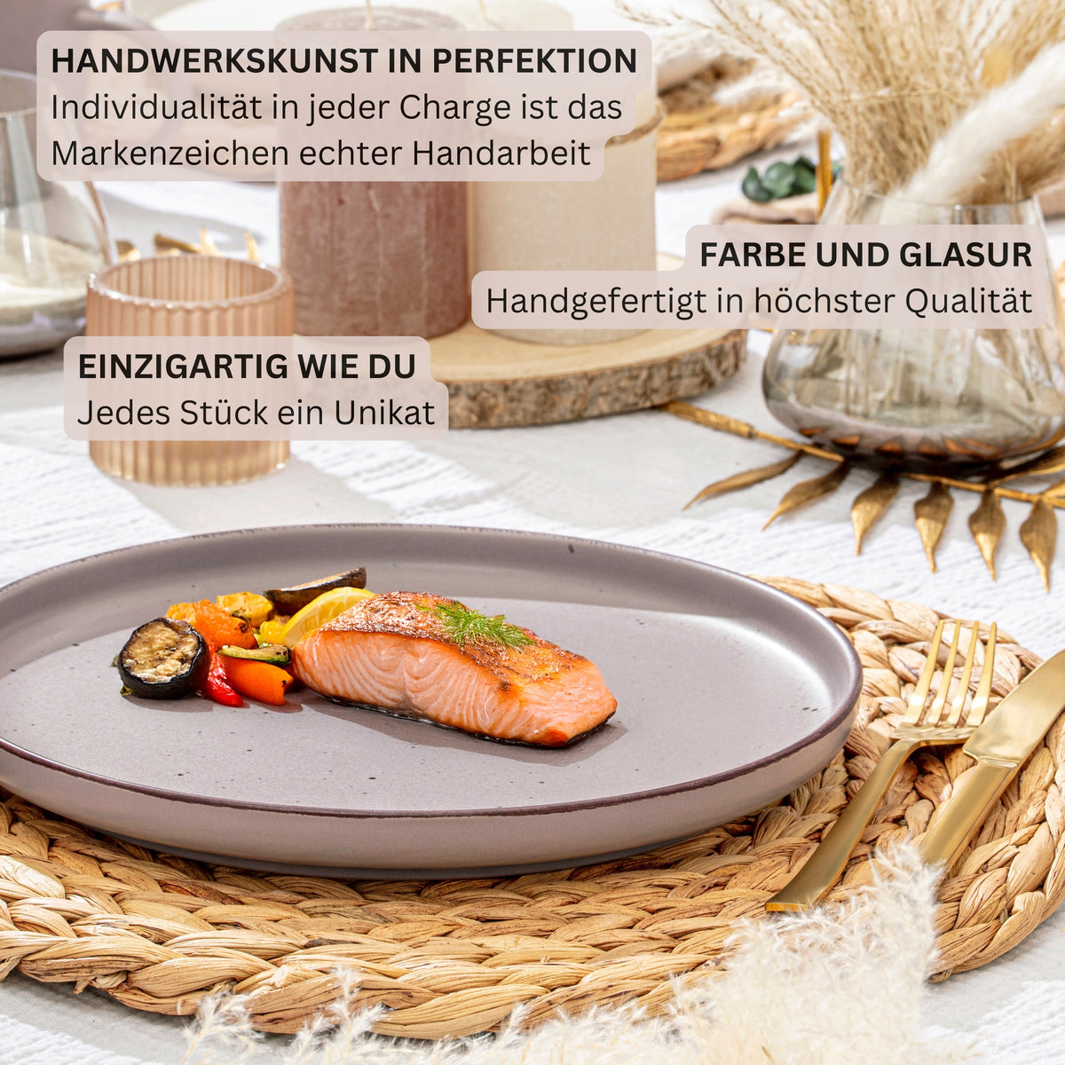 SÄNGER Stoneware Dinner Plate Bombay Basalt 4-piece