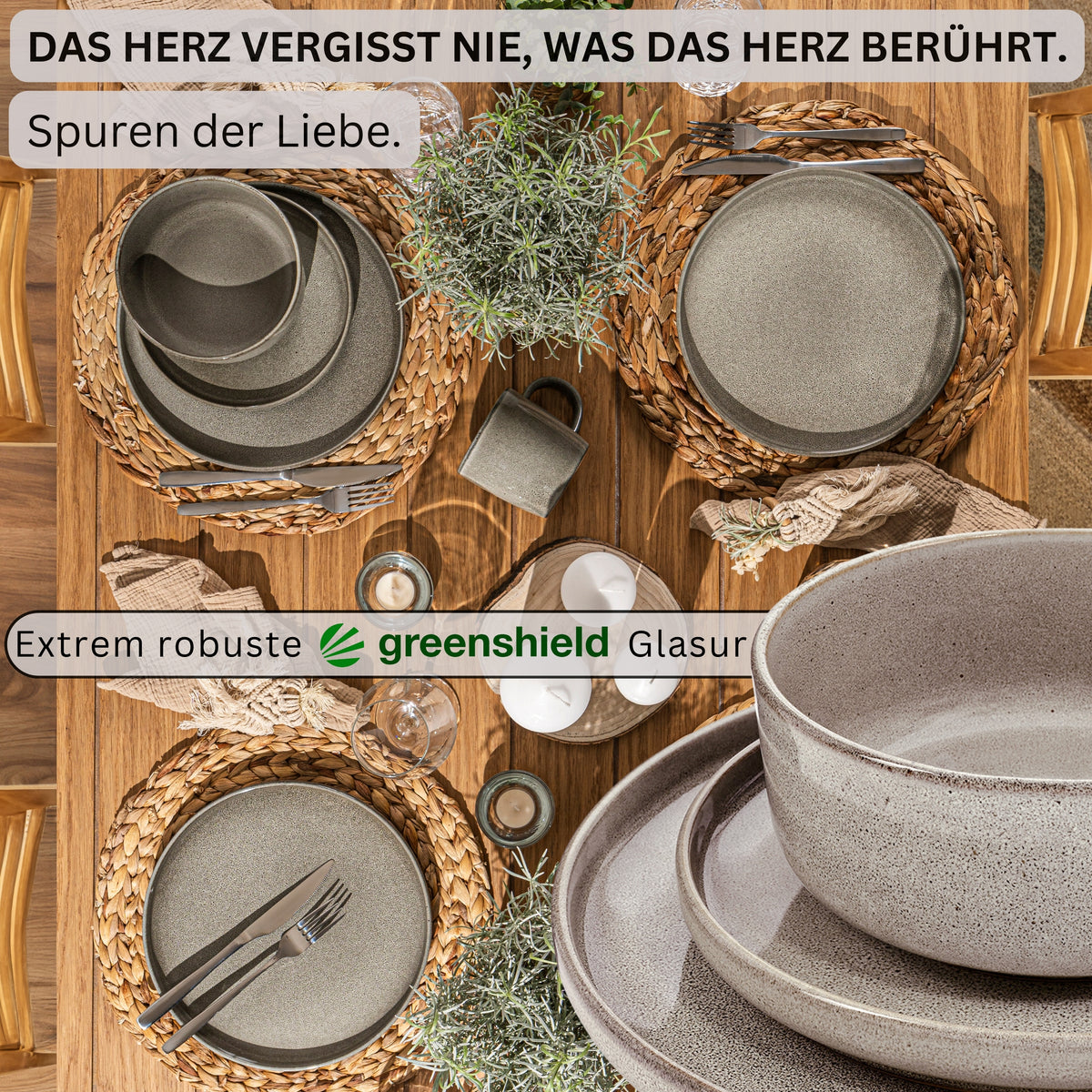 SÄNGER Tafelservice Kairo Clay- 24 teilig aus Steingut
