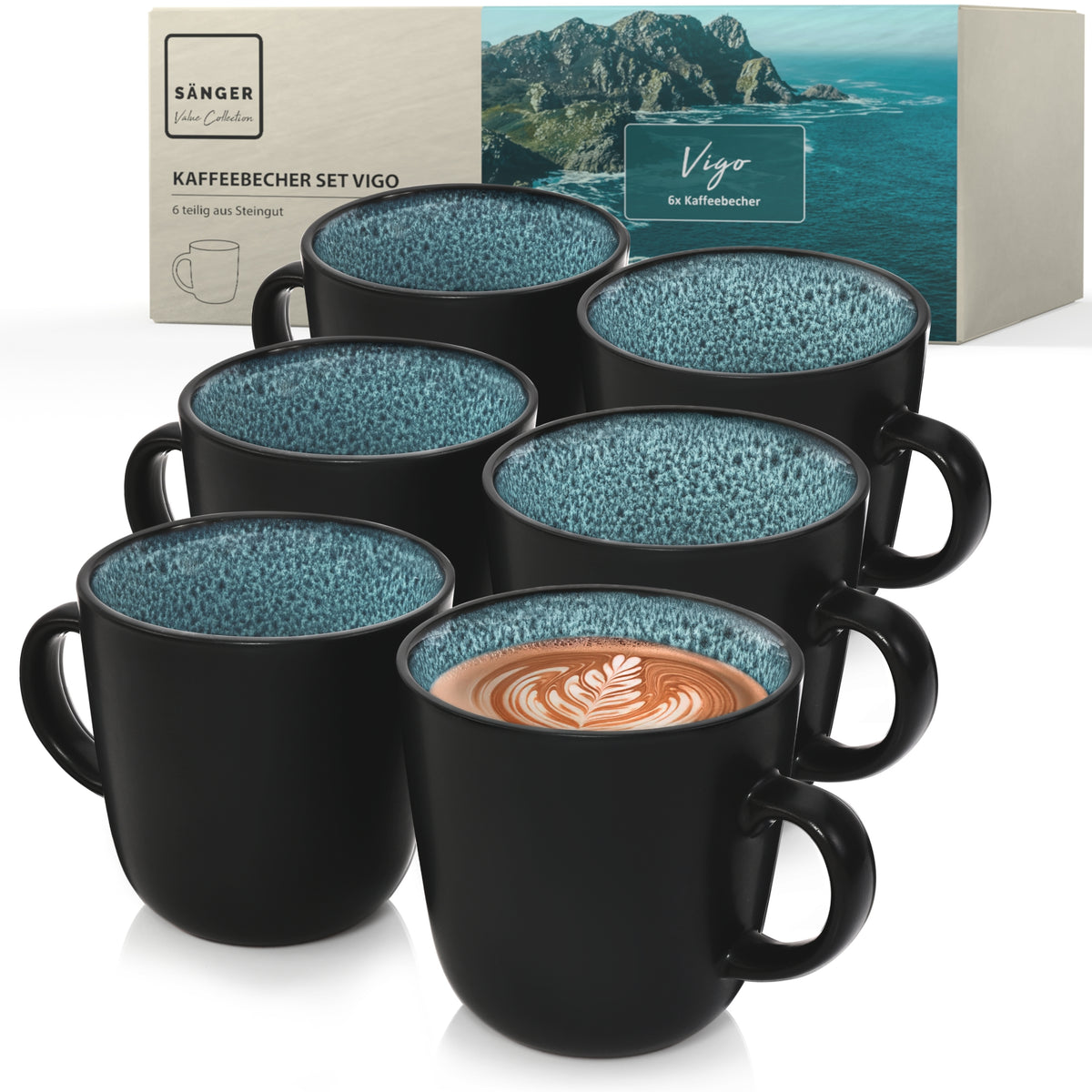 SÄNGER Kaffeebecher Set Vigo 6 teilig