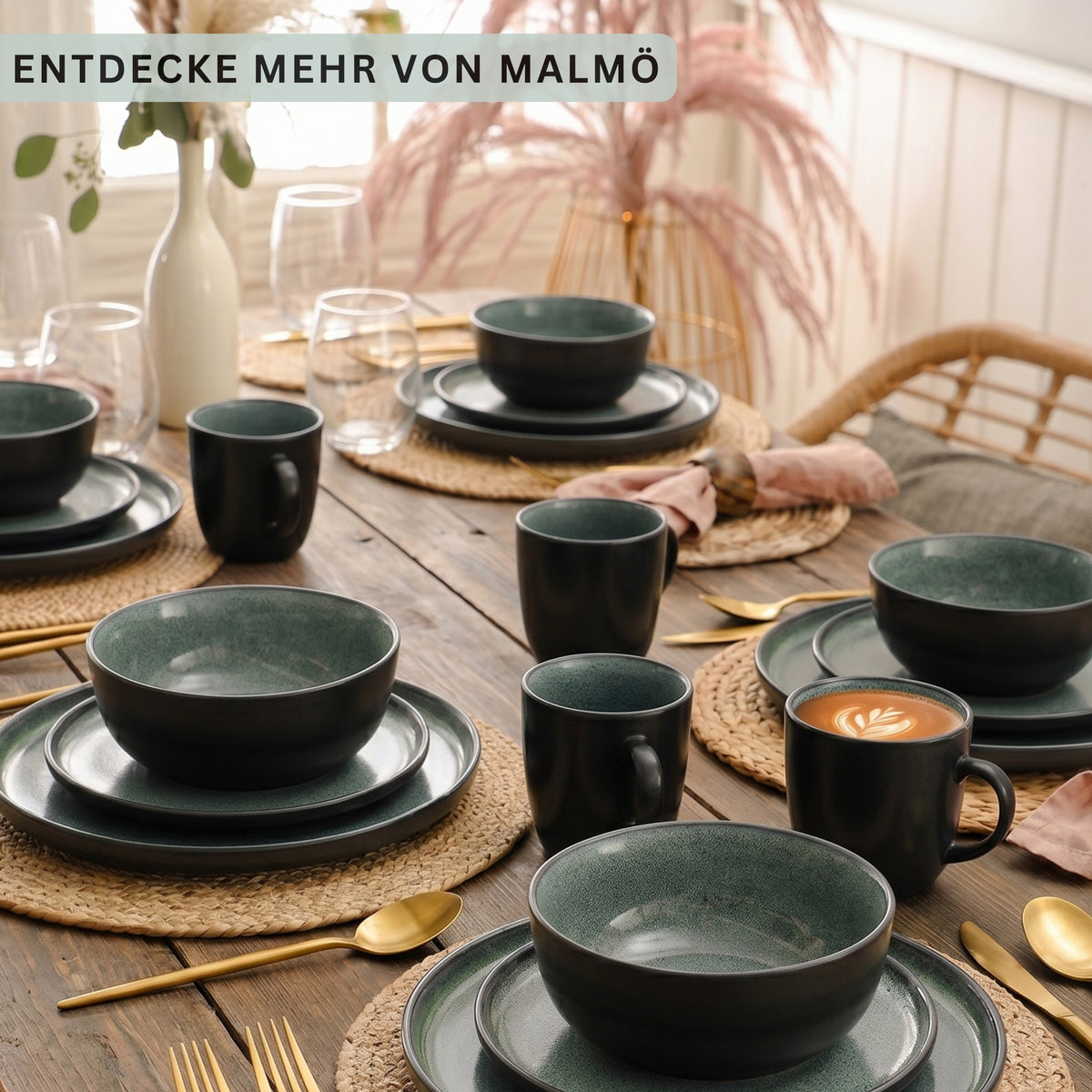 SÄNGER Stoneware Dinnerware Set Malmö 30-piece for 6 people