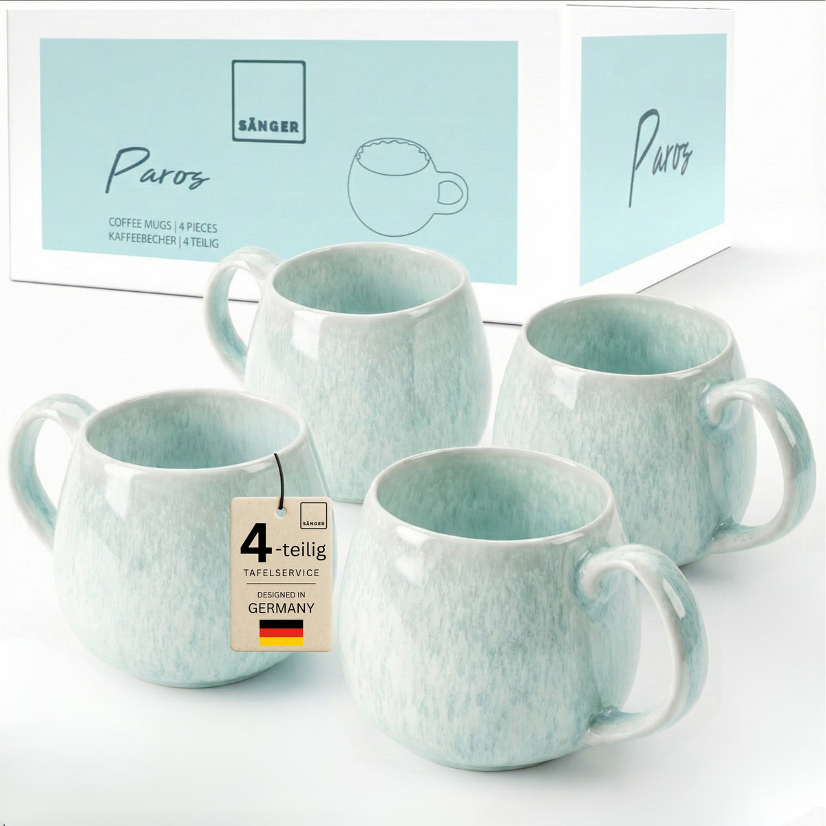 SÄNGER Kaffeebecher 4 teilig Paros