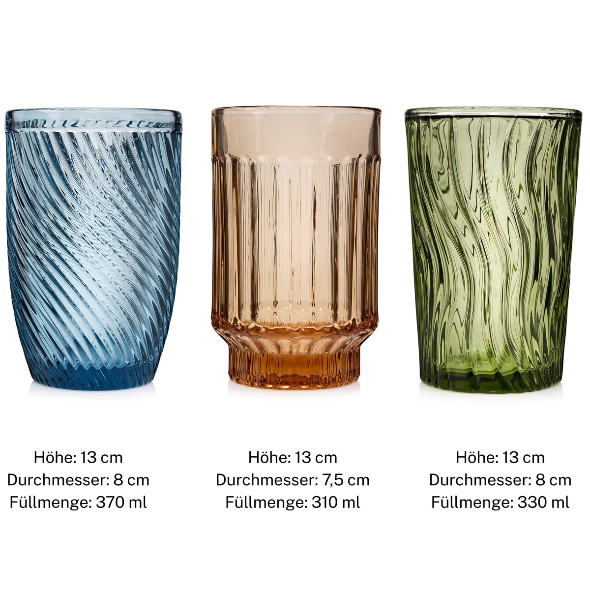 SÄNGER Trinkgläser Set Porto & Faro 12 teilig
