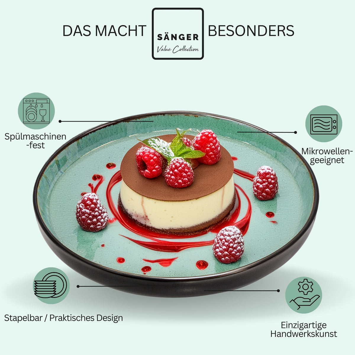 SÄNGER Dessertteller Set Fiji 6 teilig