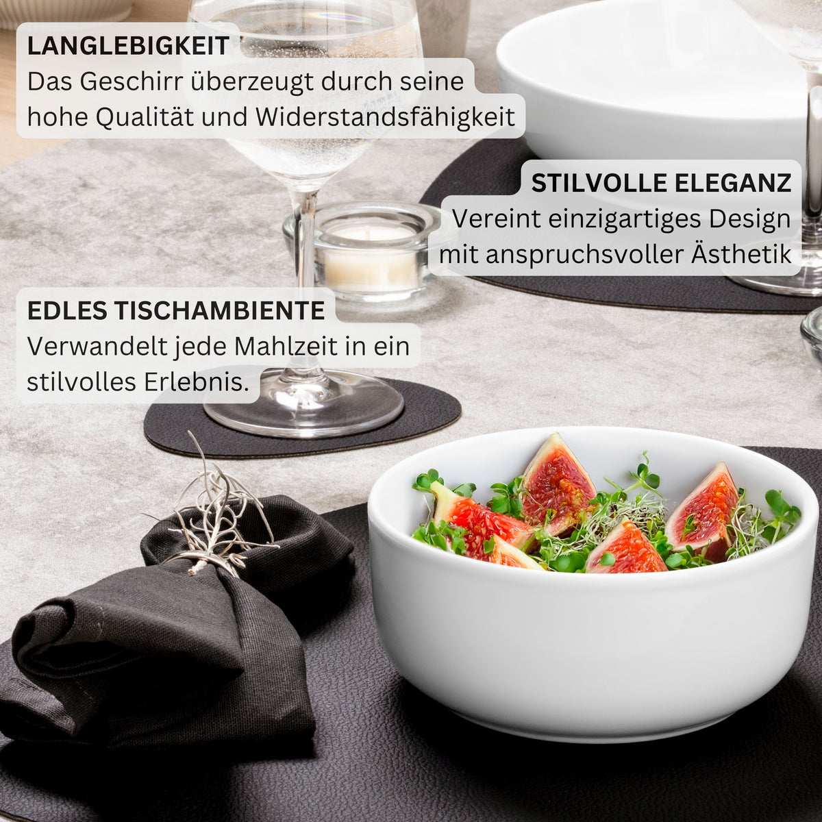 SÄNGER Porcelain Dinnerware Set Marlo, 18-Piece for 6 People