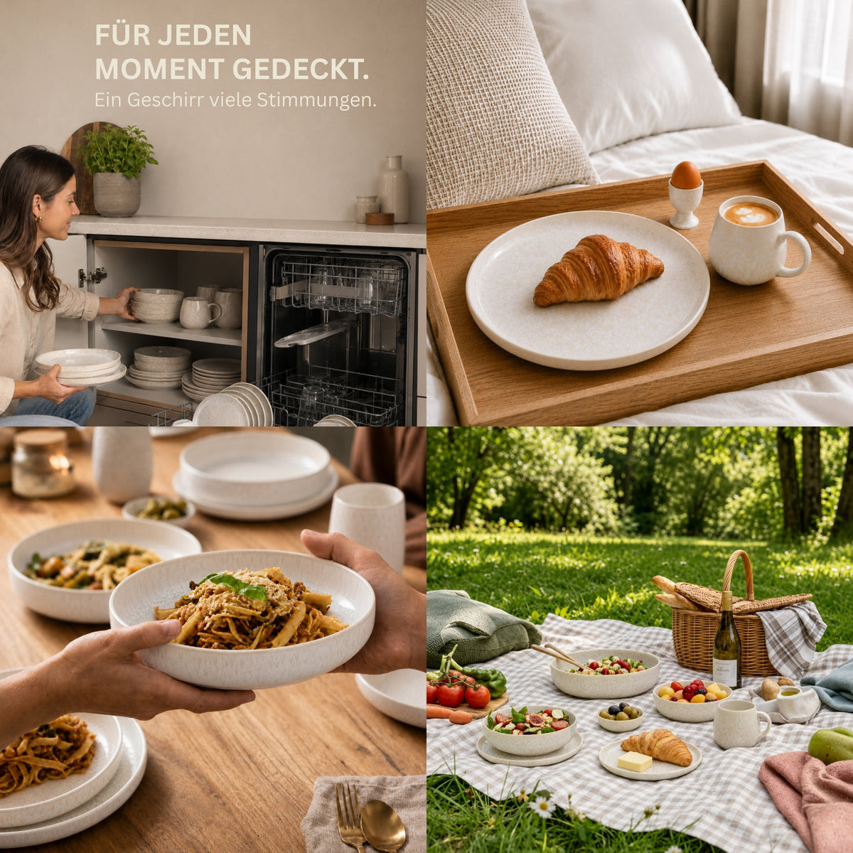 SÄNGER Pastaschalen Set Korfu 4 teilig