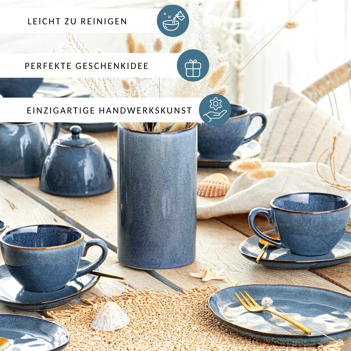 SÄNGER Kaffeetassen Set Darwin für 4 Personen