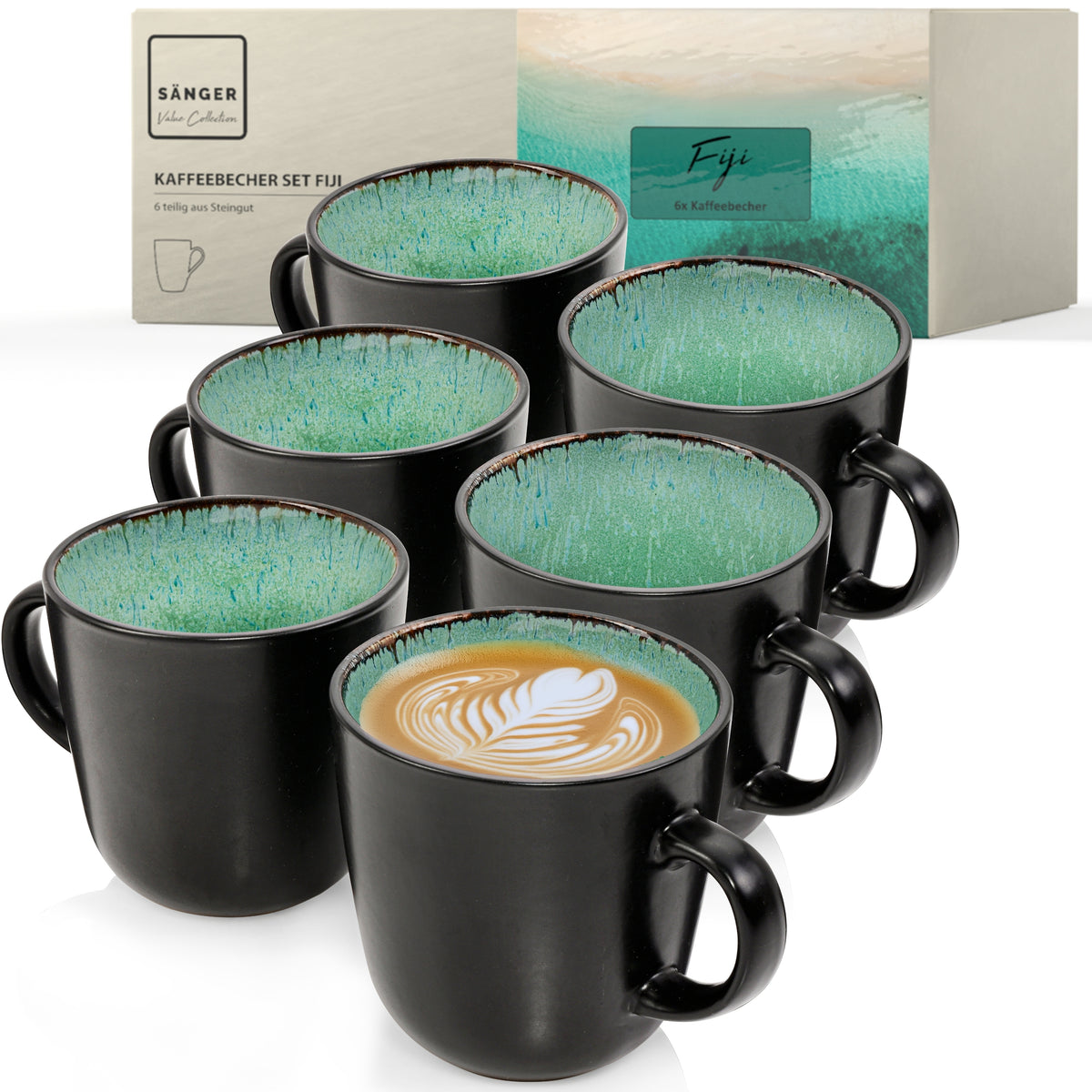 SÄNGER Kaffeebecher Set Fiji 6 teilig
