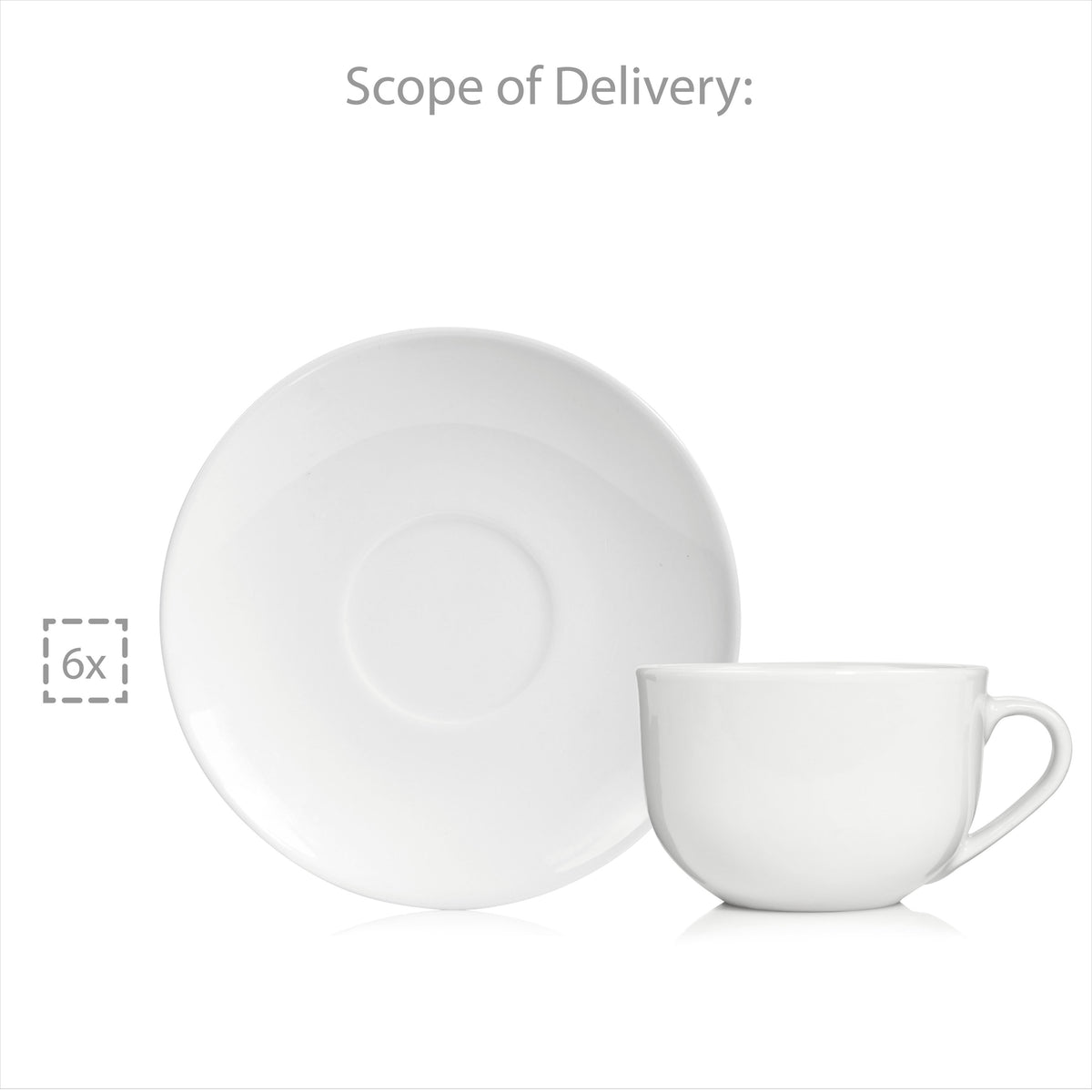 Sänger Kaffeetassen Set New Port mit Untertassen 12 teilig