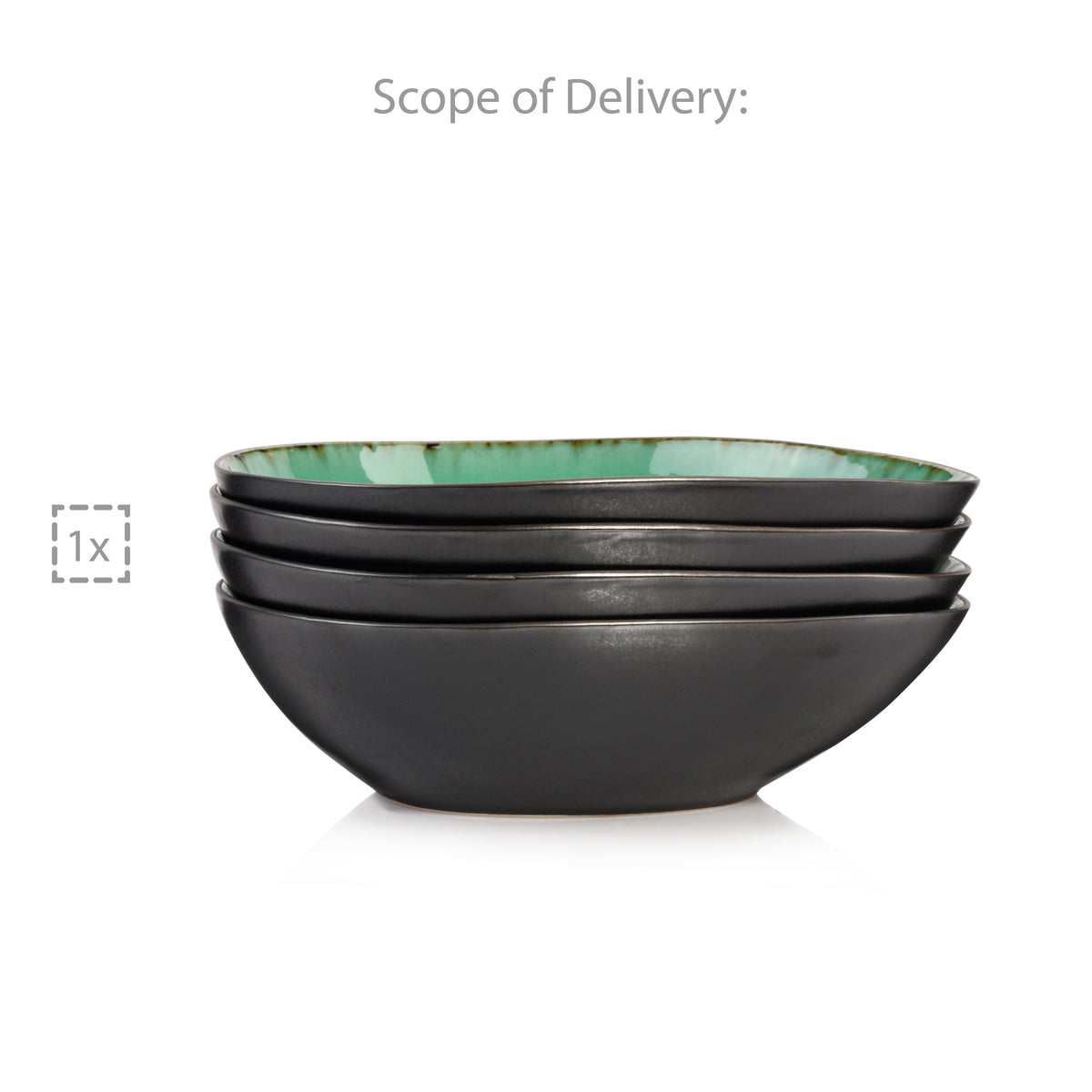 SÄNGER Salad Bowl Set Palm Beach 4 pieces