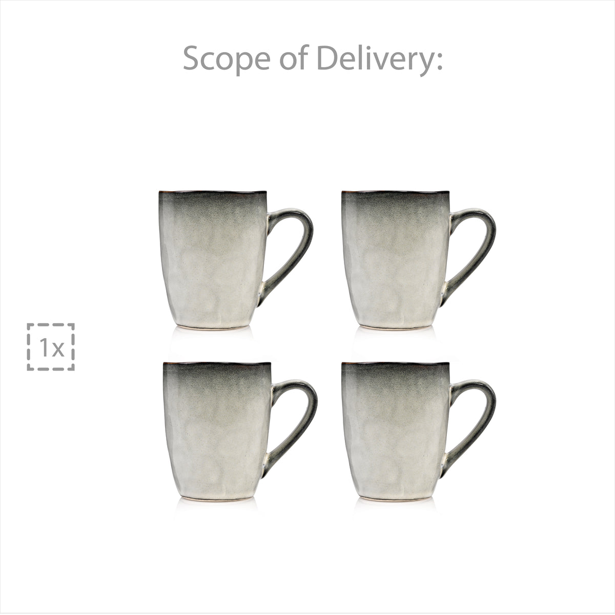 SÄNGER Kaffeebecher Set Capri 4 teilig