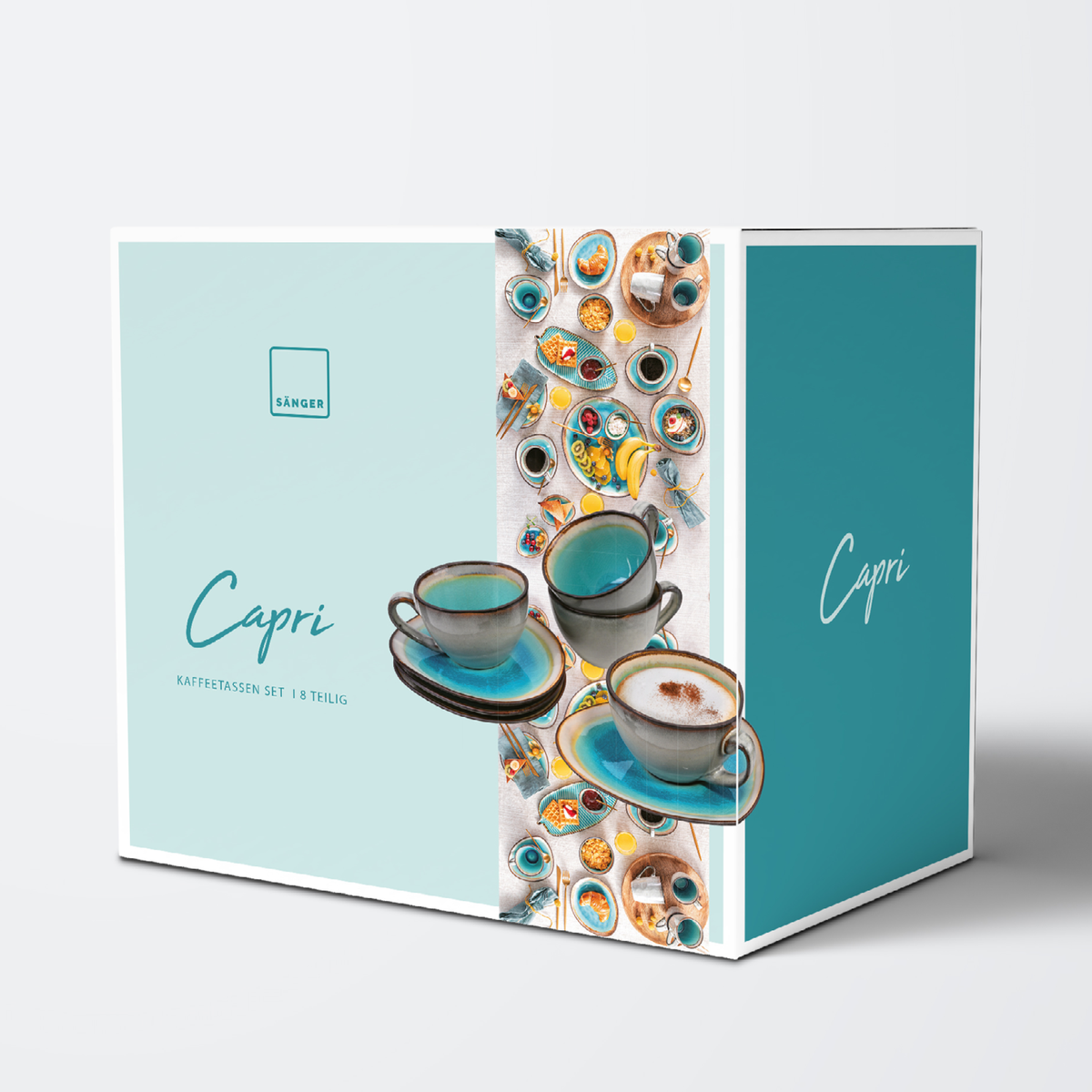 SÄNGER Kaffeetassen Set Capri 8 teilig für 4 Personen
