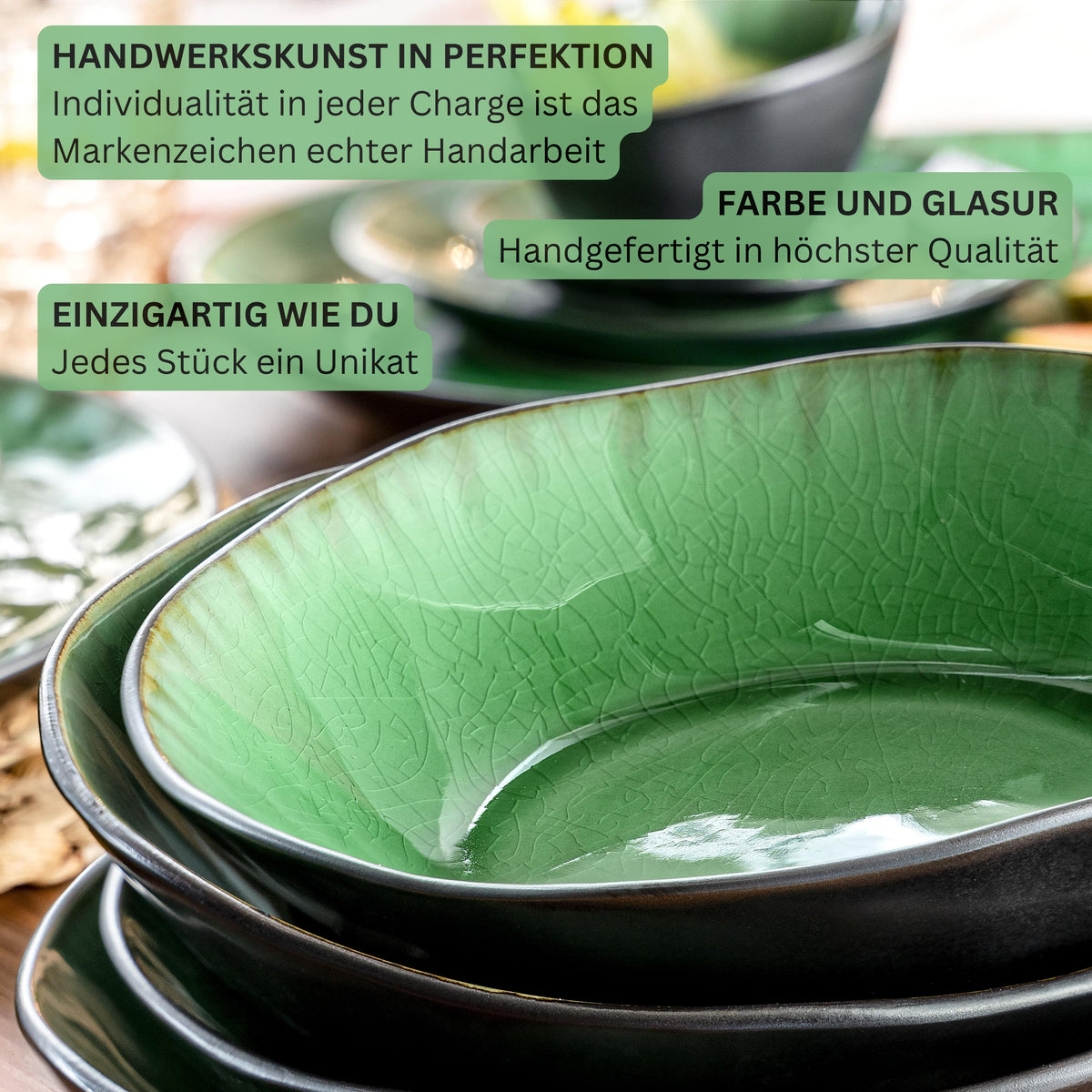 SÄNGER Soup Plate Set Palm Beach 4-Piece