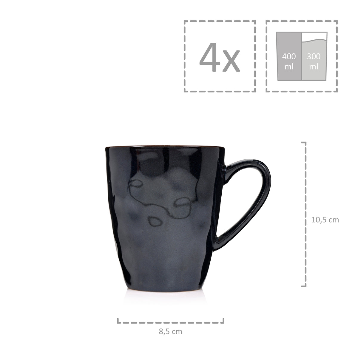 SÄNGER Coffee Mug Set Copenhagen 4-piece