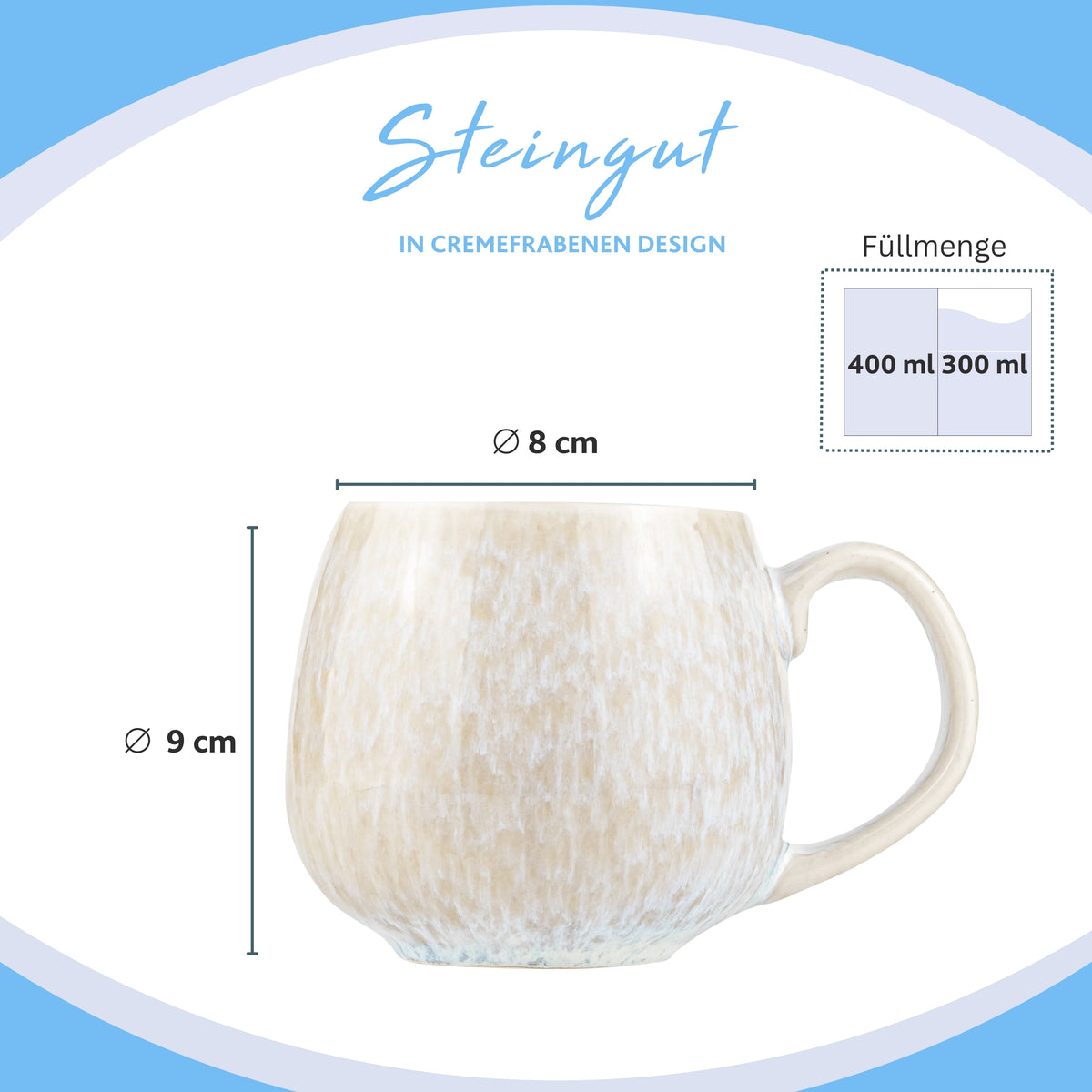 SÄNGER Coffee Mug Set Santorini, 4-piece