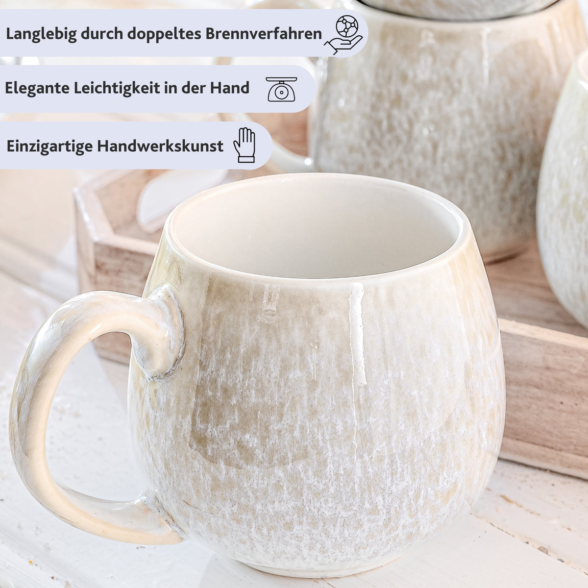 SÄNGER Coffee Mug Set Santorini, 4-piece
