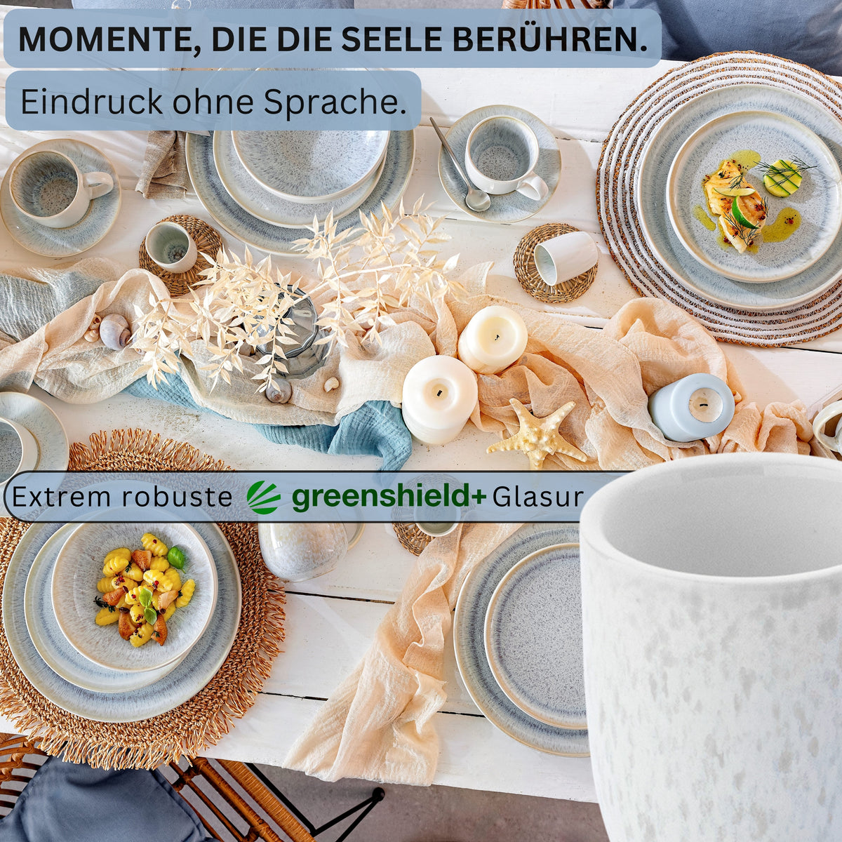 SÄNGER Espressobecher Set Santorini 4 teilig