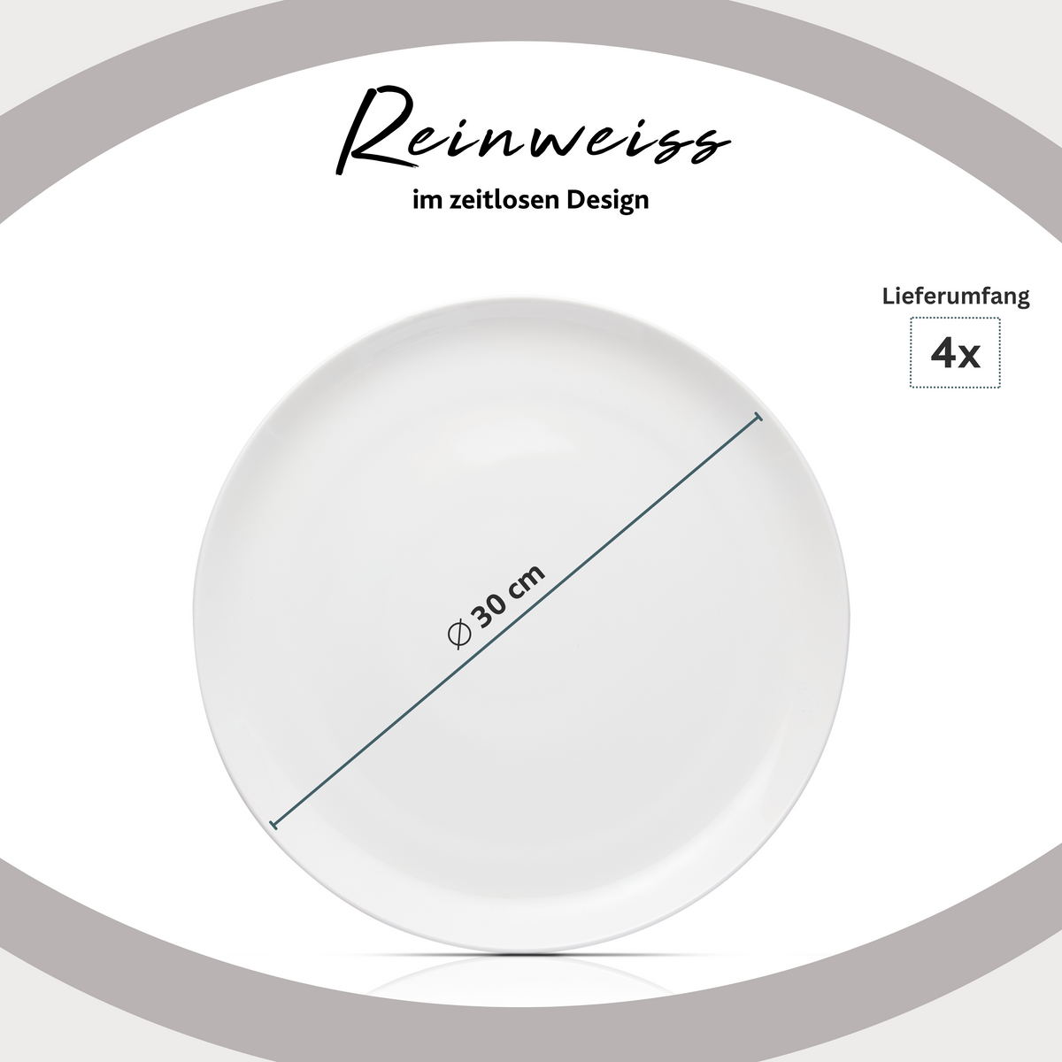 SÄNGER New Port Pizza Plate Set, 4-Piece