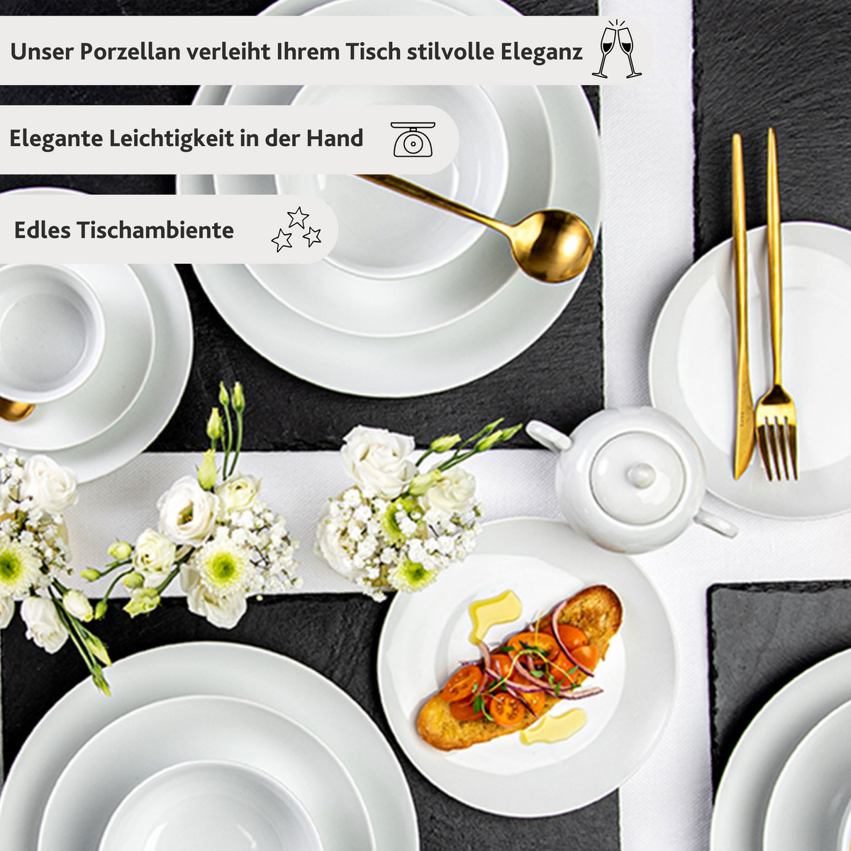 SÄNGER New Port Pizza Plate Set, 4-Piece