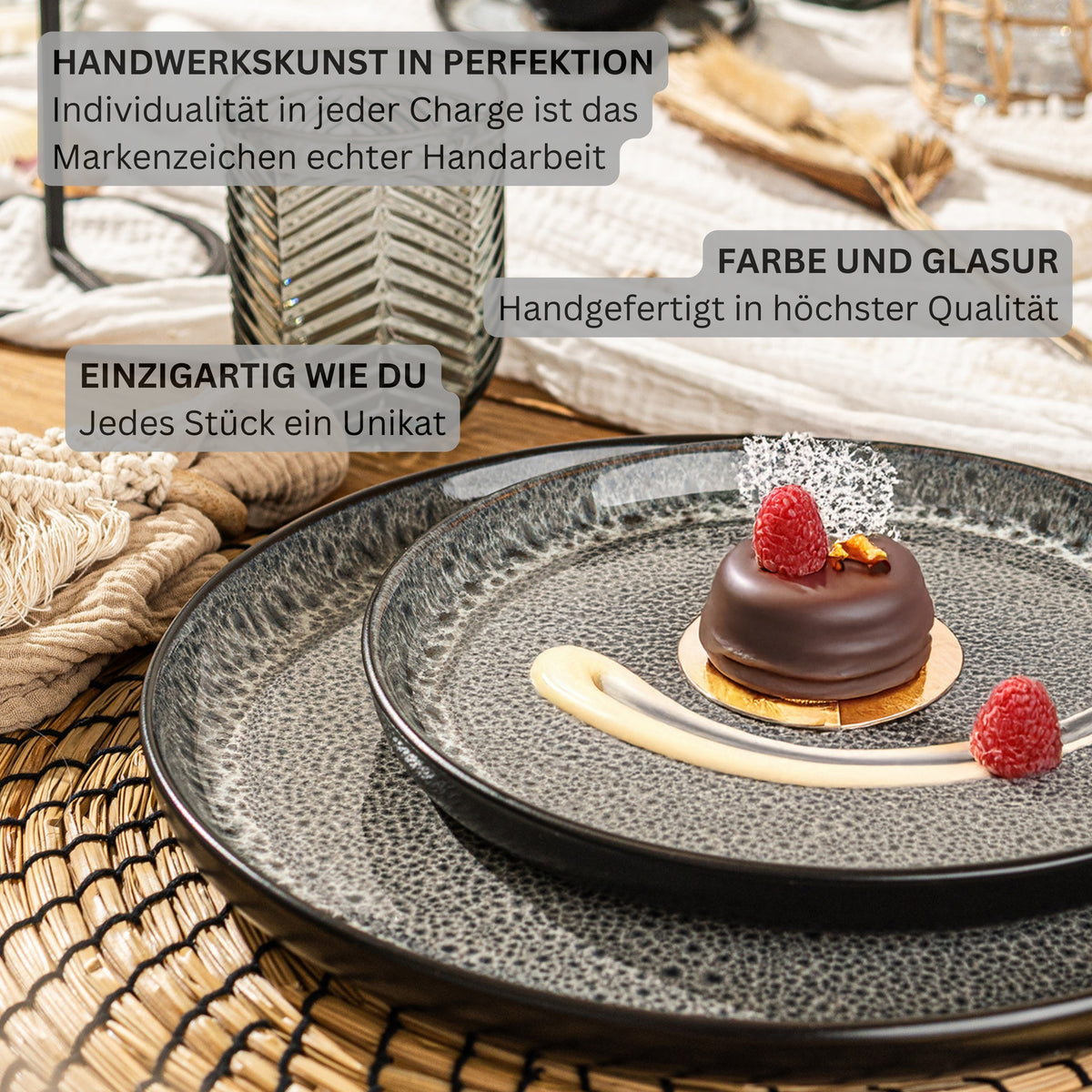 SÄNGER Dessert Plate Set Sydney, 6 Pieces