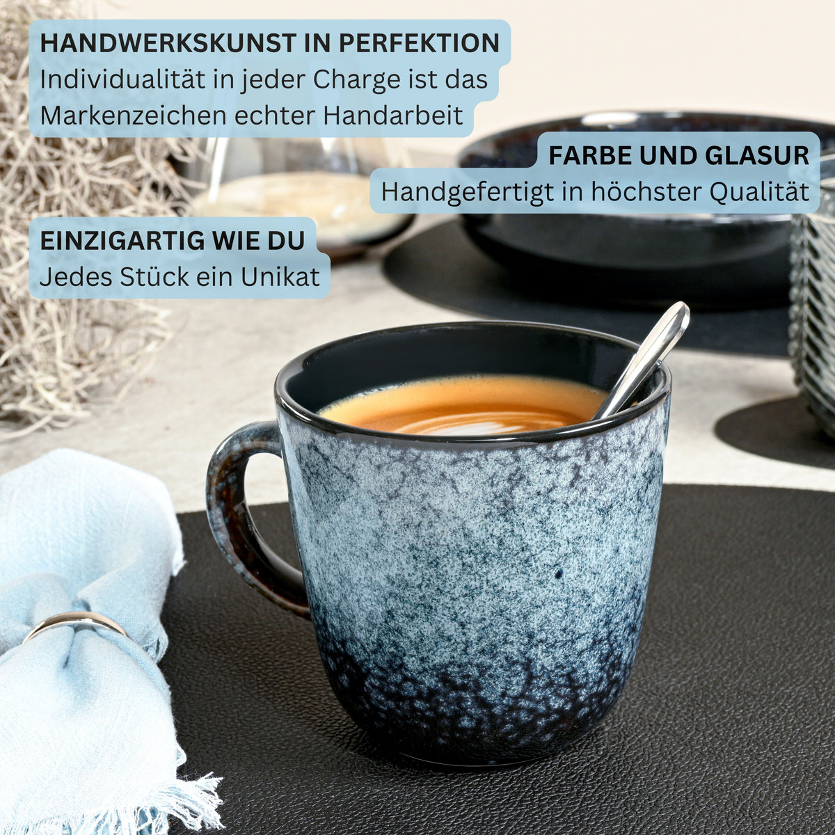 SÄNGER Stoneware Coffee Mug Osaka 6-piece
