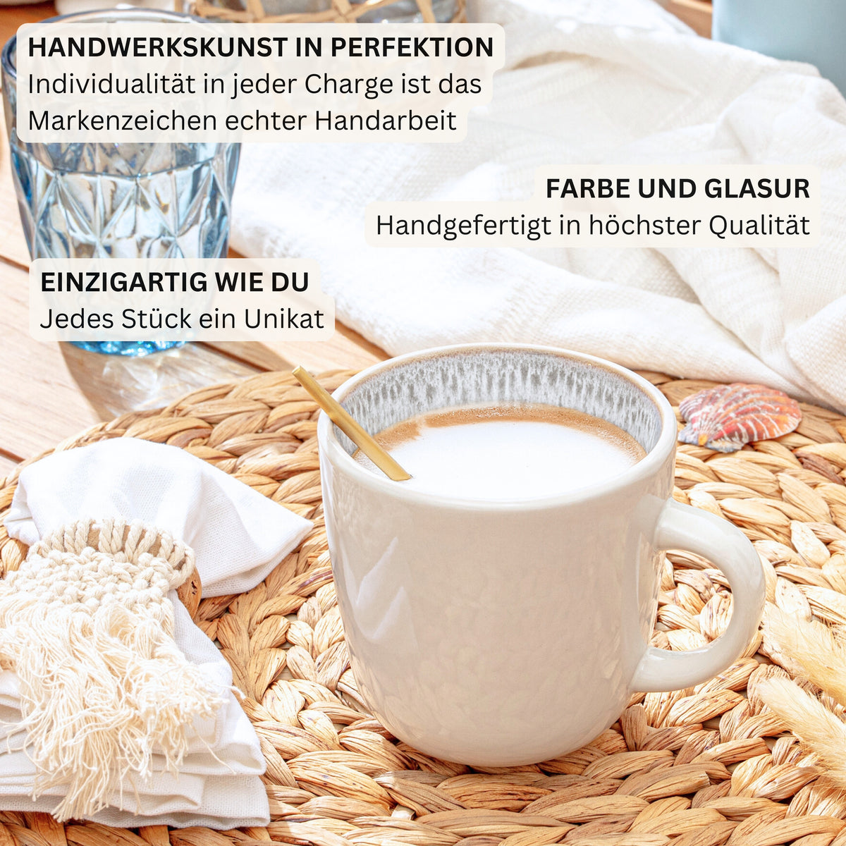 SÄNGER Stoneware Dinnerware Set Crete 30-Piece for 6 People