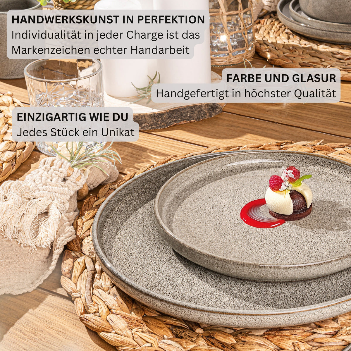 SÄNGER Tafelservice Kairo Clay- 24 teilig aus Steingut