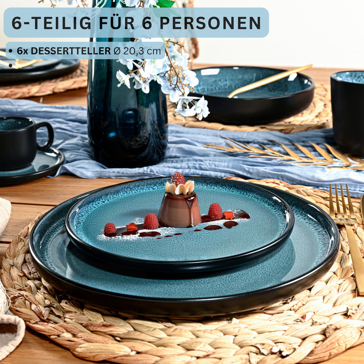 SÄNGER Dessertteller Set Vigo 6 teilig
