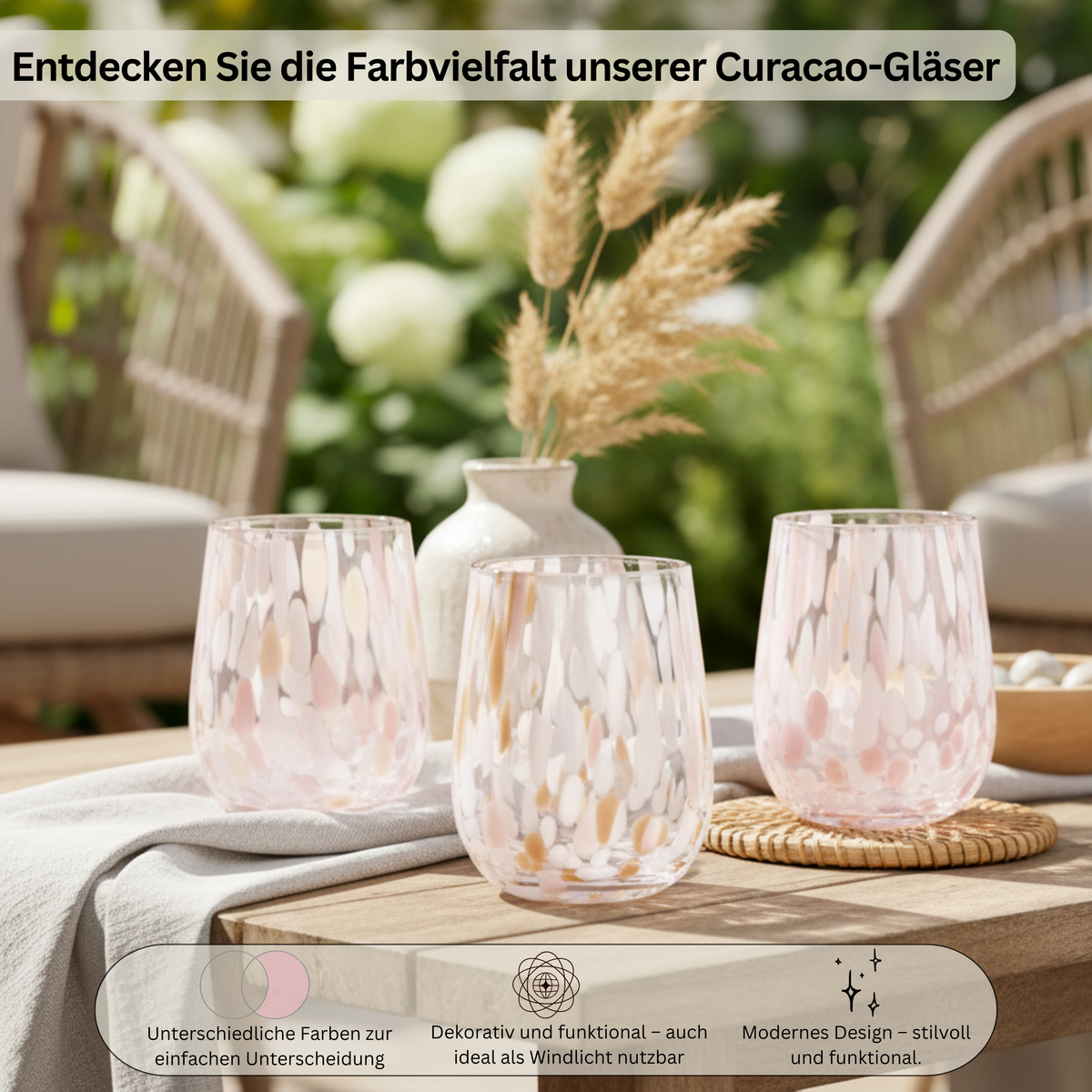 SÄNGER Drinking Glasses Set Curacao 6 pieces - assorted