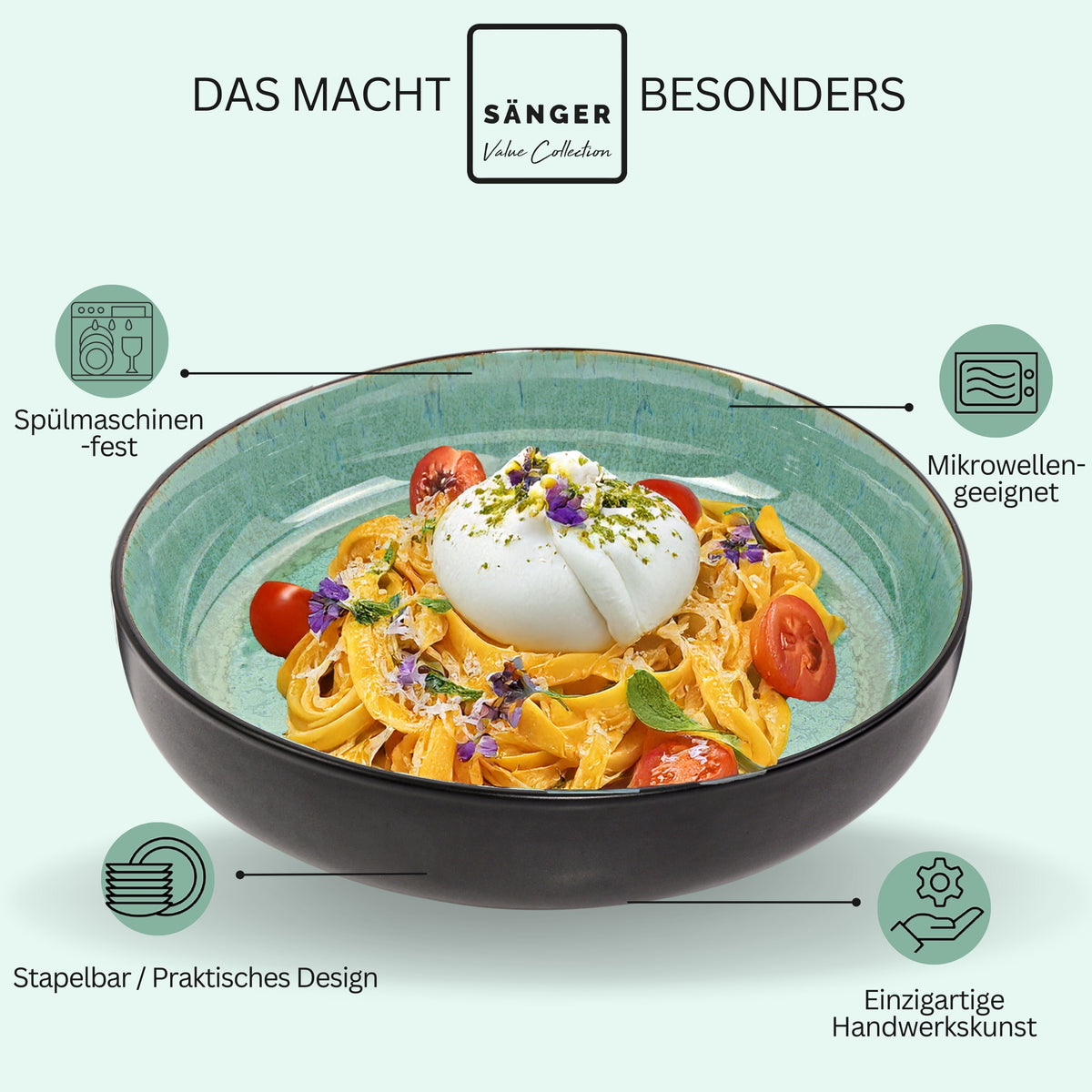 SÄNGER Pastaschalen Set Fiji 6 teilig