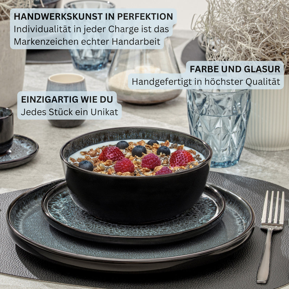 SÄNGER Schalen Set Manila - 6 teilig aus Steingut