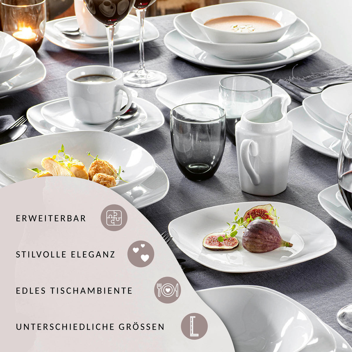SÄNGER Soup Plate Set Bilgola 6-piece