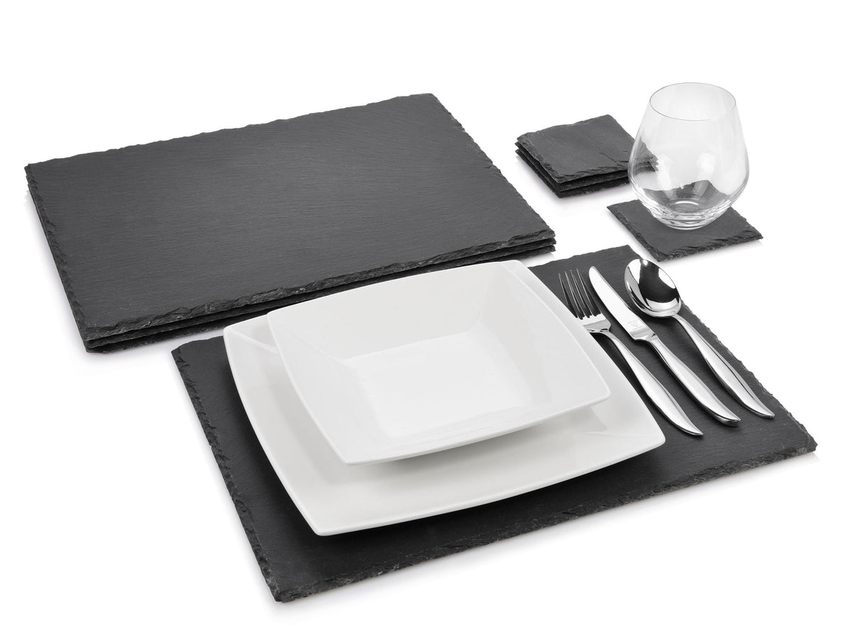 SÄNGER Schieferplatten Set Dinner 8 teilig